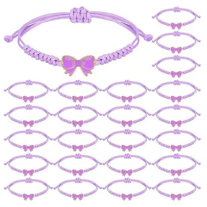 Ensemble 12 Bracelets Tressés Nœuds Coquette – Ajustables Fête Amitié