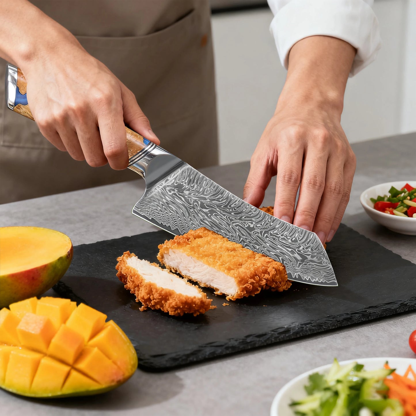 Couteau de Cuisine Professionnel Acier Inoxydable - Couperet Chef
