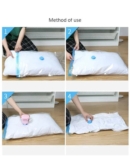 Sacs de Compression Sous Vide Réutilisables – 4 Tailles, Pompe en Option