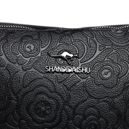 Sac à Main Femme Cuir PU 3 Poches - Grand Tote Bag Crossbody Imprimé Fashion