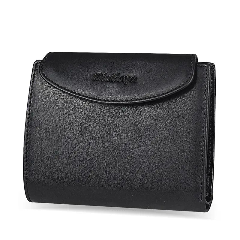Portefeuille Femme Cuir Véritable - Porte-Monnaie Mini Clutch Porte-Cartes Bourgogne