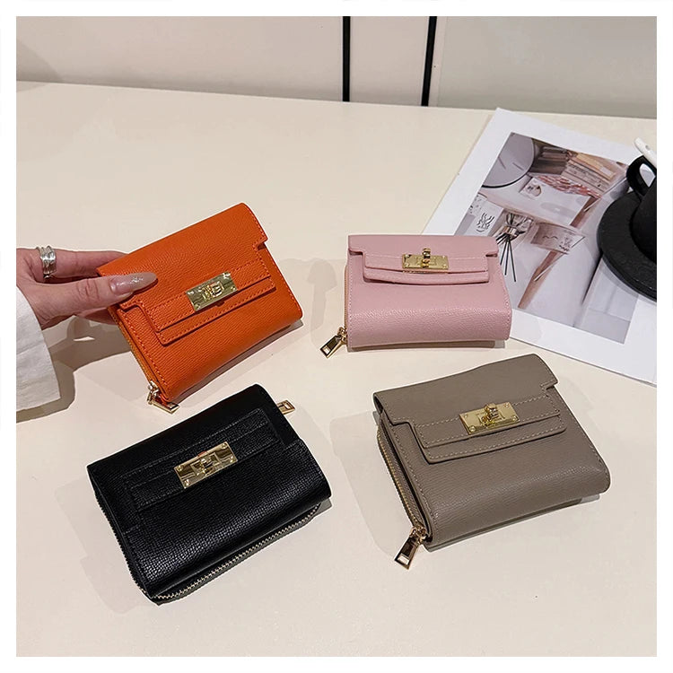 Portefeuille Femme Rétro Grande Capacité - Tri-Fold Multi-Cartes Multi-Fonctions