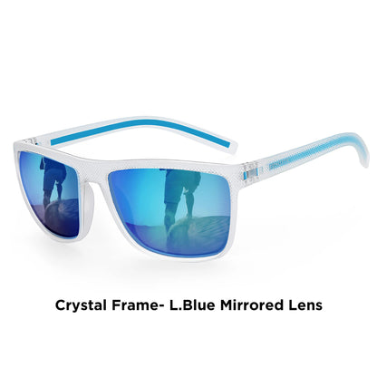 ZENOTTIC Lunettes de Soleil Polarisées Carrées — TR-90 Léger, UV400, Unisexe