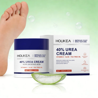 Crème Pieds Urée 40% + Acide Salicylique 0.5% 2pcs - Talons Fissurés Callosités Exfoliante Hydratante