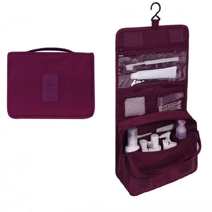 Trousse de Toilette Suspendue Imperméable – 6 Poches, Idéale Voyage