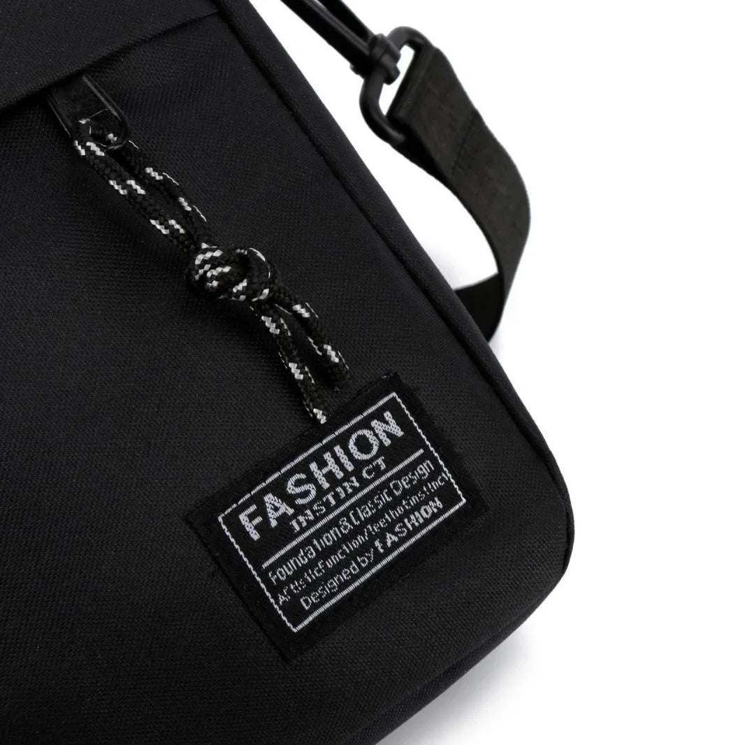 Mini Sac Baguette Bandoulière en Oxford – Unisexe