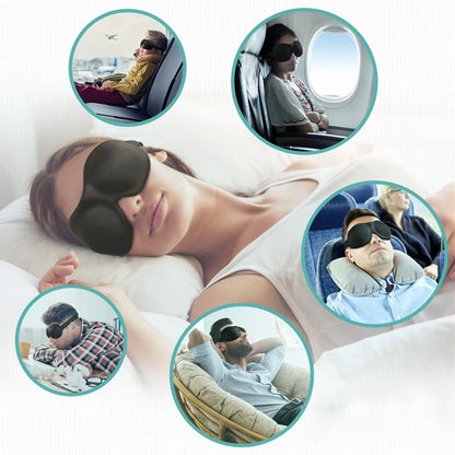 Masque de Sommeil 3D Occultant - Masque Nuit Voyage Confortable Unisexe
