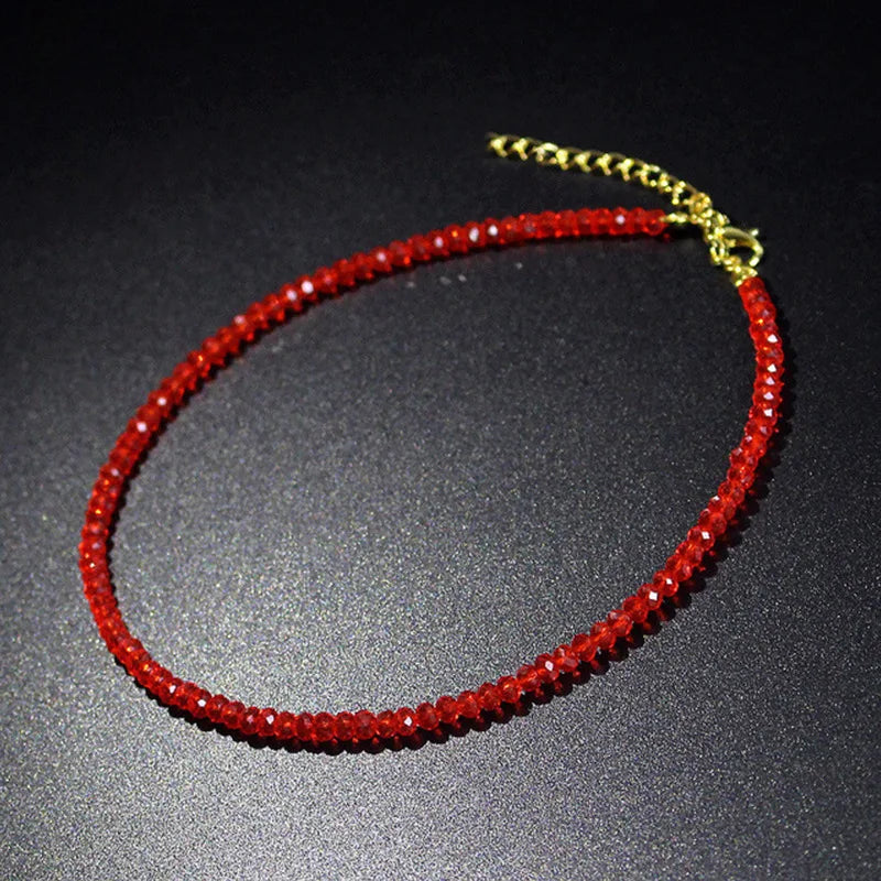 Collier Choker Perles Noires Minimaliste - Ras-du-Cou Court Élégant
