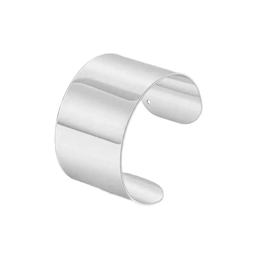 Bracelet Manchette Large Métal Doré - Jonc Ouvert Statement Exagéré