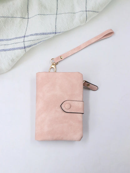 Portefeuille Femme Personnalisé Lettres Nom - Porte-Monnaie Bracelet Customisé Mat Grande Capacité