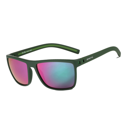 ZENOTTIC Lunettes de Soleil Polarisées Carrées — TR-90 Léger, UV400, Unisexe