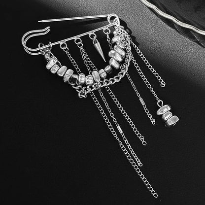 Broche Chaîne Pompons Irréguliers - Accessoire Multifonction Pantalon