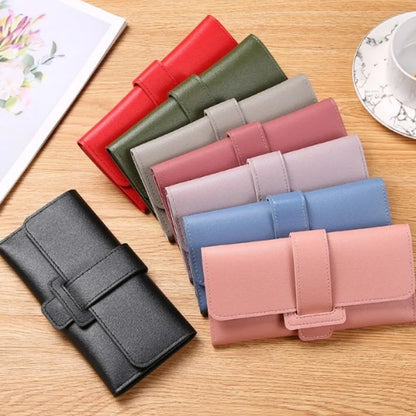 Portefeuille Long Femme Cuir PU Grande Capacité - Porte-Cartes Multi-Positions Fashion