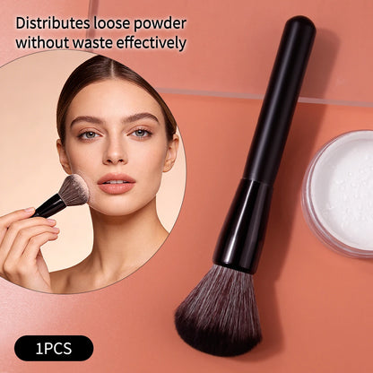 Gros Pinceau Poudre Multifonction Doux - Blush Contour Fixation Maquillage Professionnel Beauté Outil