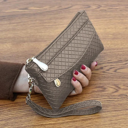 Portefeuille Femme Long Classique Cuir PU Bracelet - Clutch Bag Grande Capacité Téléphone Fashion Simple
