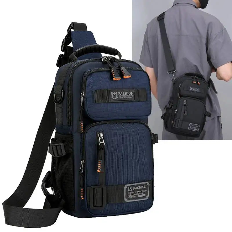 Sac Poitrine Multifonction en Nylon – Sport, Randonnée & Cyclisme
