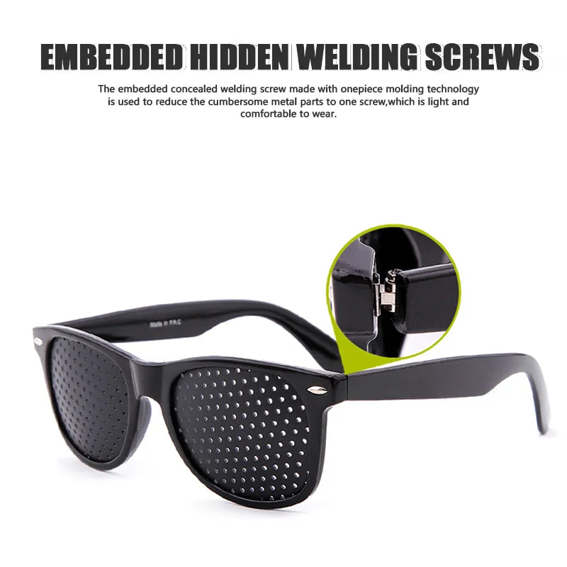 Lunettes Anti-Myopie à Trous Sténopéiques - Correction Vision Naturelle et Réduction Fatigue Oculaire