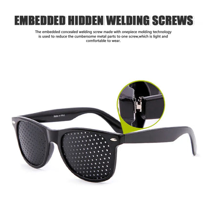 Lunettes Anti-Myopie à Trous Sténopéiques - Correction Vision Naturelle et Réduction Fatigue Oculaire