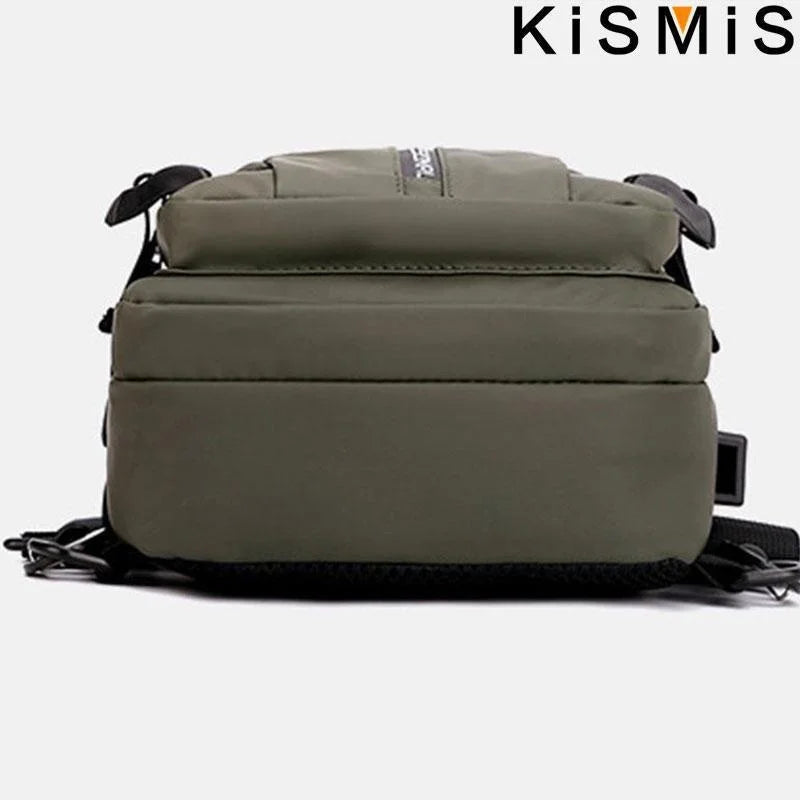 Sac Bandoulière Multifonction avec Port USB – Nylon Imperméable