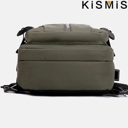 Sac Bandoulière Multifonction avec Port USB – Nylon Imperméable