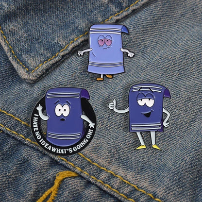 Pin's Émaillé Towelie Anime Comédie – Broche Badge Humoristique Unisexe