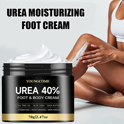 Crème Urée 40% Pieds 40g - Talons Fissurés Genoux Mains Hydratante Réparatrice Exfoliante Peau Sèche