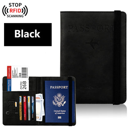 Porte-Passeport Voyage Cuir - Étui Passeport Organisateur Accessoires Voyage pour Femme Homme