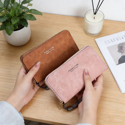 Sac à Main Femme avec Portefeuille Long - Pochette Multi-Fonctions Élégante