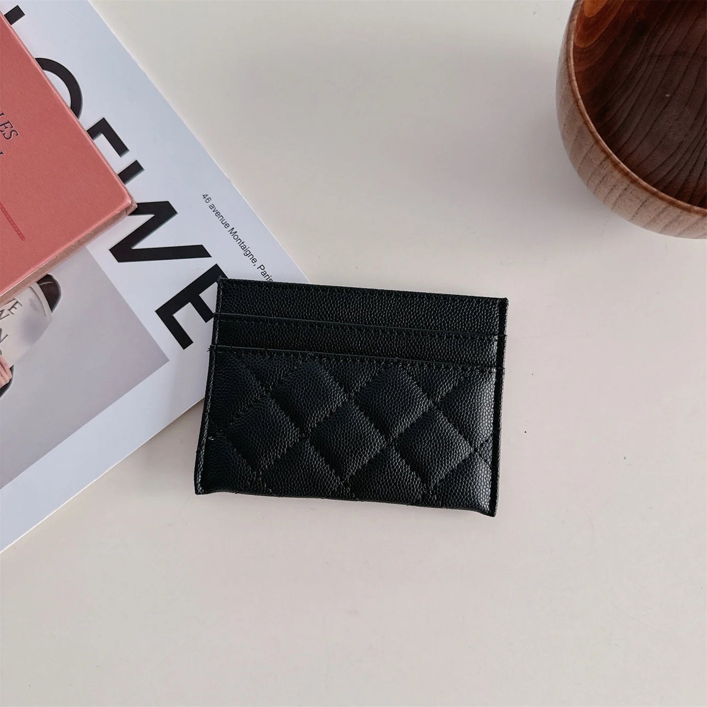 Portefeuille Femme Design Luxe Cuir PU - Porte-Cartes Multifonction Court