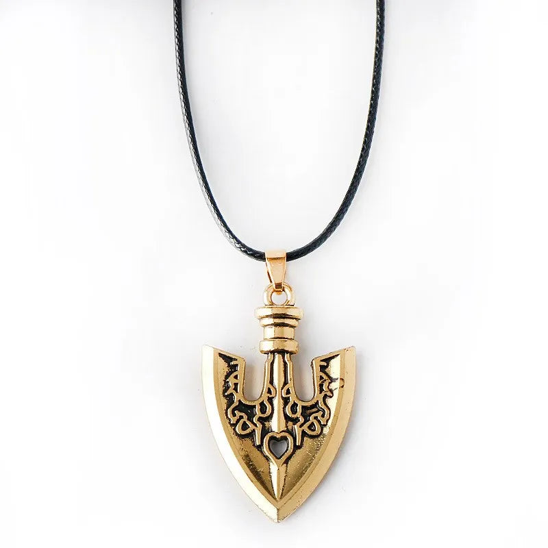Collier Pendentif JoJo's Bizarre Adventure Flèche Kujo Jotaro – Chaîne Métal Anime Unisexe