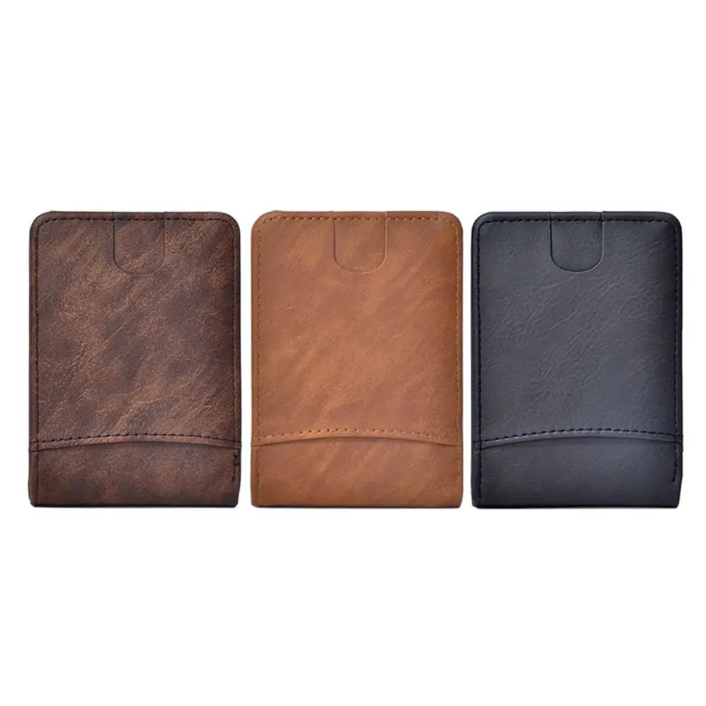 Portefeuille Homme Cuir PU Imperméable - Porte-Carte Compact Pliable Léger pour Voyage et Quotidien