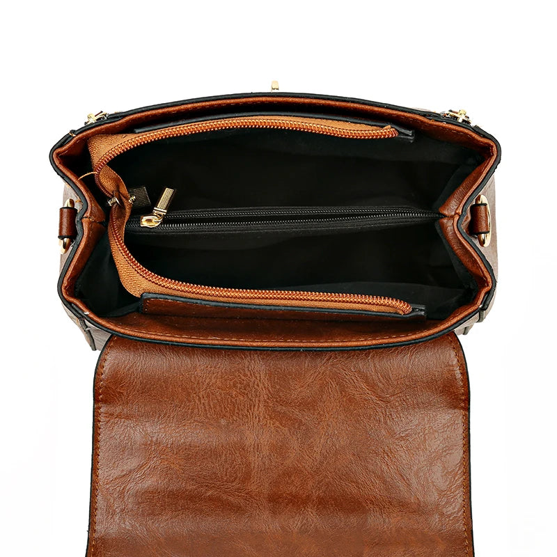 Sac à Main Femme Cuir Designer Luxe - Crossbody Messenger Petit Tote Élégant
