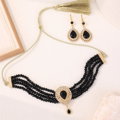 Ensemble Bijoux Marocain Traditionnel – Boucles Bracelet Mariée Luxe