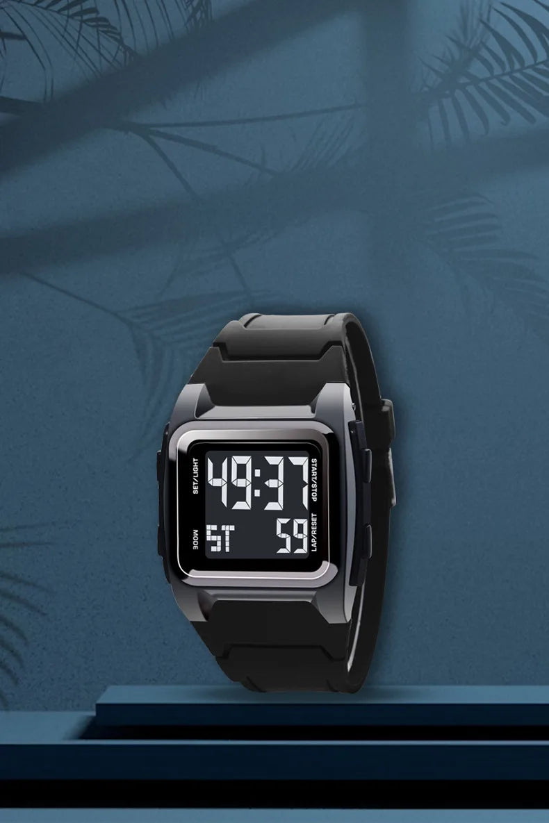 Montre Sport Numérique YIKAZE - Étanche LED Multifonction Homme