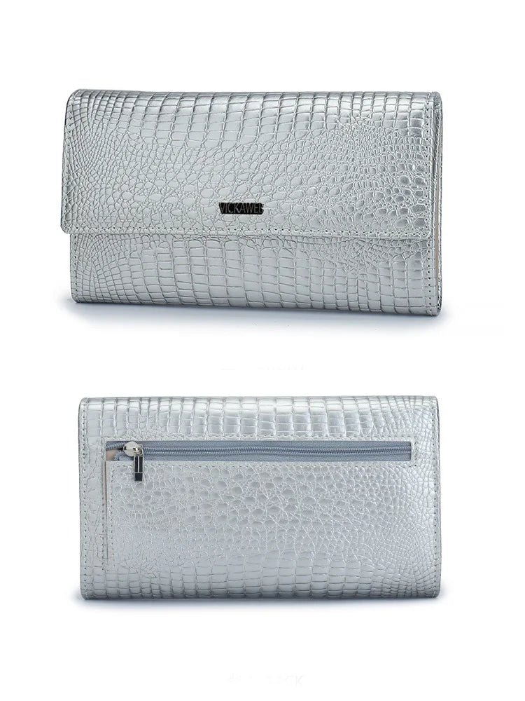 Portefeuille Femme Cuir Verni Noir - Porte-Monnaie Magnétique avec Fermoir Hasp Élégant