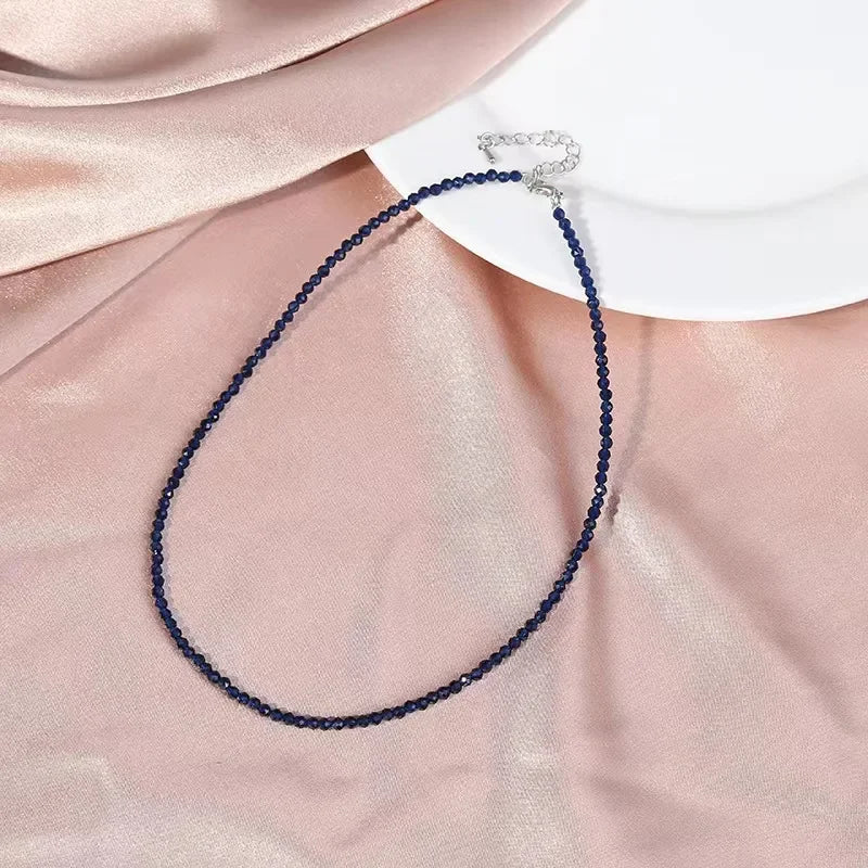 Collier Choker Perles Verre Bohème – Chaîne Courte Sweet Femme