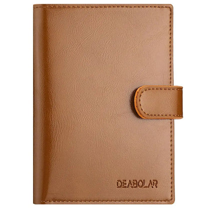 Porte-Passeport Cuir PU Multifonction Grande Capacité - Protège Passeport Porte-Carte Voyage Homme Femme Noir