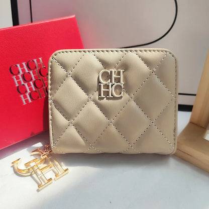 Portefeuille Femme Cuir PU Artisanat Exquis - Compact Multi-Cartes Chic Durable