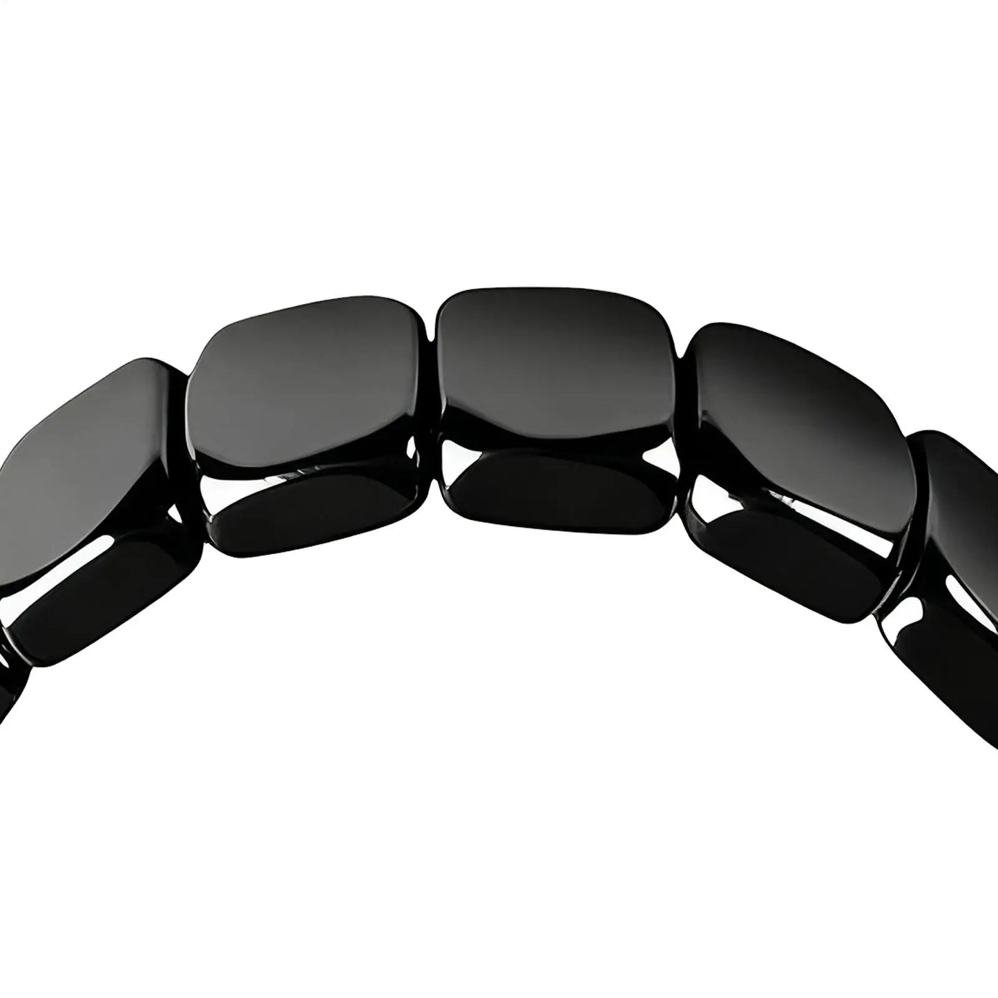 Bracelet Hématite Naturelle Magnétique Thérapeutique – Pierre Énergie & Guérison Unisexe