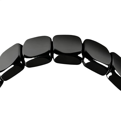 Bracelet Hématite Naturelle Magnétique Thérapeutique – Pierre Énergie & Guérison Unisexe