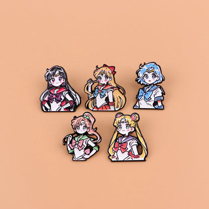 Pin's Émaillé Cartoon Anime Kawaii – Broche Badge Métal Femme Fille