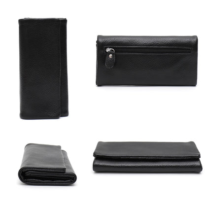 Portefeuille Femme Bifold Cuir Véritable - Multi-Cartes avec Compartiment Téléphone