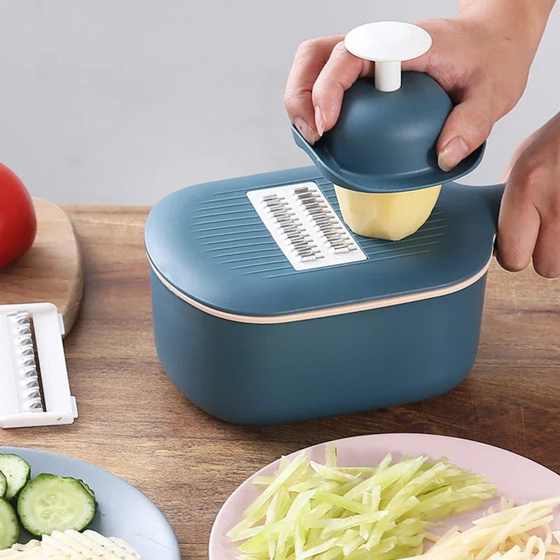 Mandoline Multifonction Légumes Râpe Trancheuse - Coupe Pomme Terre Carotte Concombre Passoire