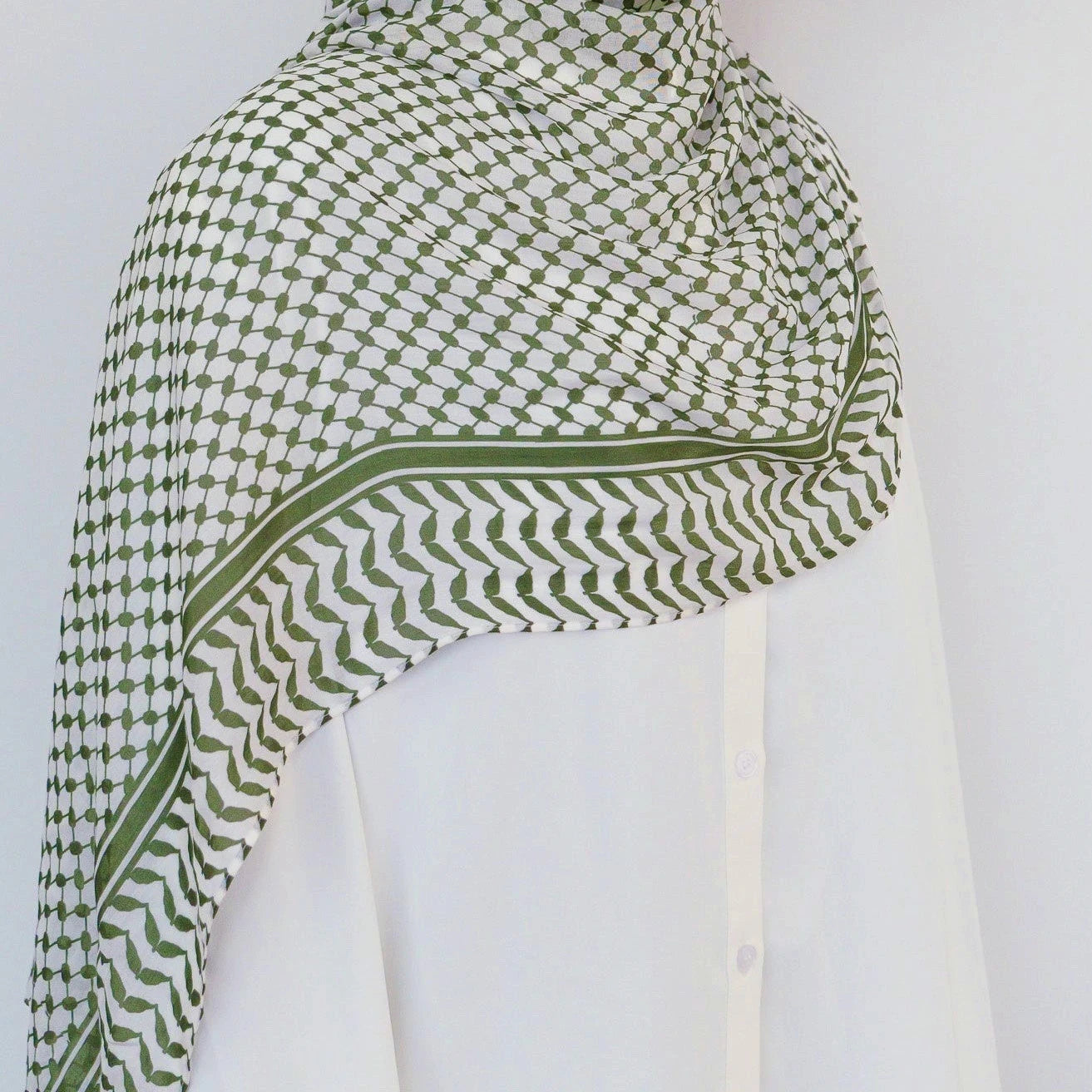 Foulard Hijab Keffieh Mousseline Femme - Écharpe Châle Islamique Musulman Respirant Dubai