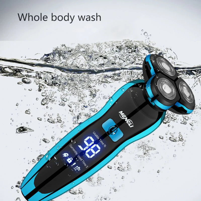 Rasoir Électrique Multifonction Étanche Homme Femme - Tondeuse Corps Barbe Bikini Rotative