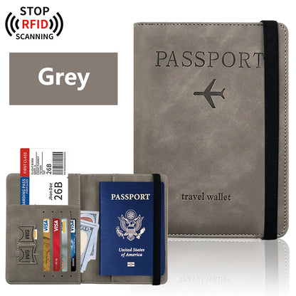 Porte-Passeport Voyage Cuir - Étui Passeport Organisateur Accessoires Voyage pour Femme Homme