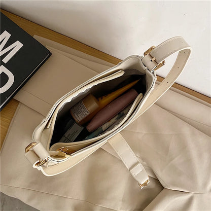 Sac à Main Femme Cuir Luxe Designer - Sac Bandoulière Crossbody Jaune Pâle