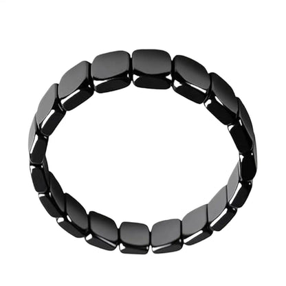 Bracelet Hématite Naturelle Magnétique Thérapeutique – Pierre Énergie & Guérison Unisexe
