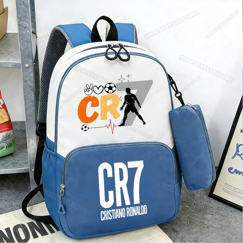 Ensemble Sac à dos + Trousse CR7 Ronaldo – 2 pièces | École Enfants