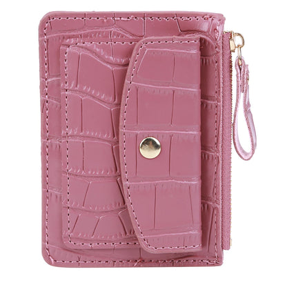 Portefeuille Court Femme Cuir PU - Porte-Monnaie Compact avec Porte-Cartes